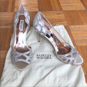 Badgley Mischka Embellished Heels 10